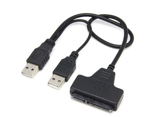 &ua  CABLE ADAPTADOR USB 2.0 A SATA 2.5 DISCOS RIGIDOS Y SSD (3175)
